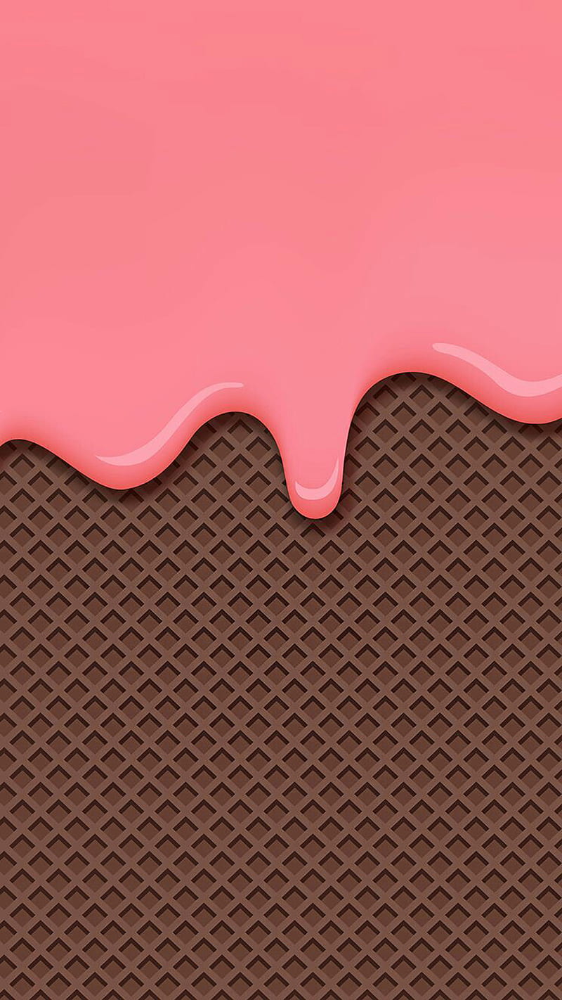 Biscuit, desenho, food, pink, HD phone wallpaper | Peakpx