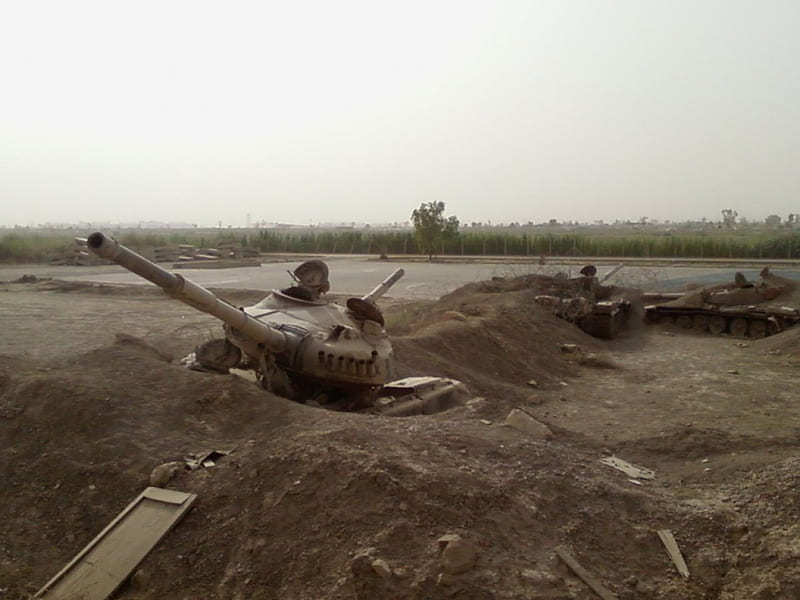 Buried Tanks, dirt, warsaw pact, soviet tanks, old tanks, HD wallpaper