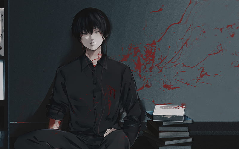 Download wallpaper 3840x2160 tokyo ghoul, artwork, ken kaneki