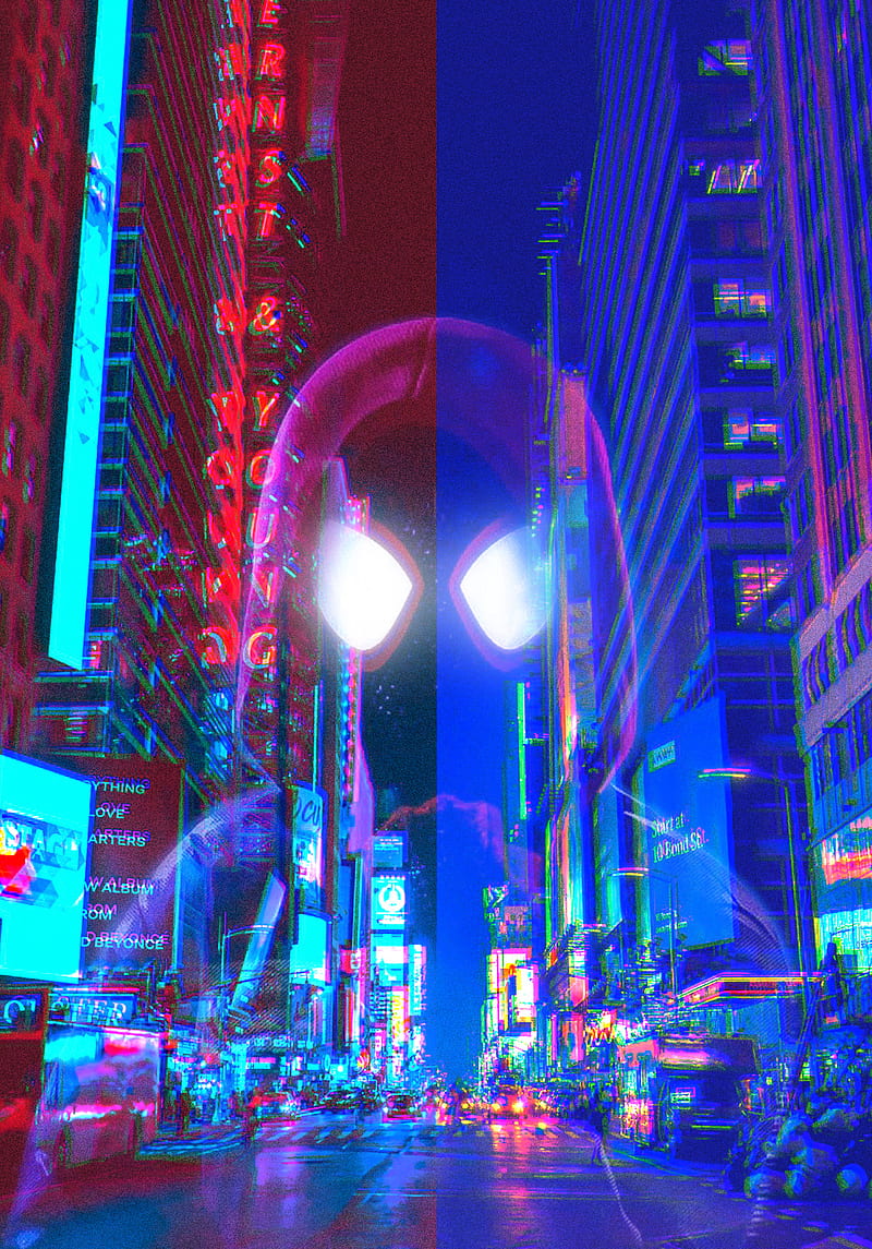 Miles Morales, 3d, into the spider verse, new york, spider-man, HD phone  wallpaper | Peakpx