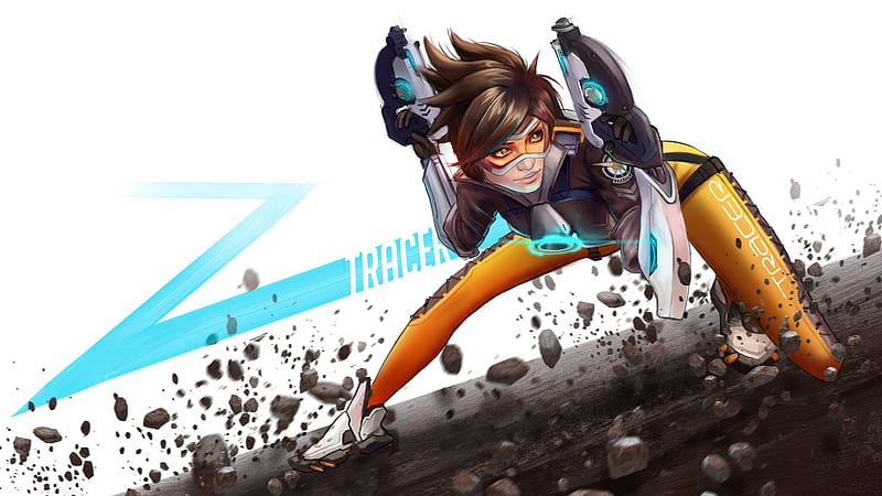 Tracer Overwatch, tracer-overwatch, overwatch, games, artwork, HD wallpaper