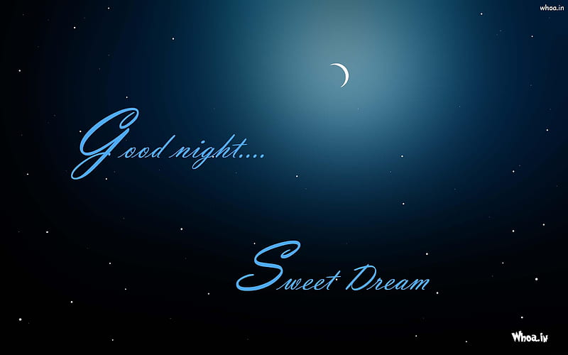  Buenas noches y dulce sueño con noche oscura, sueño negro, Fondo de pantalla HD