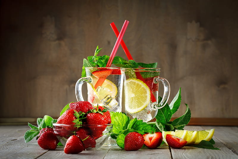 *, Lemonade, Mugs, Ice, Drink, Berries, HD wallpaper | Peakpx