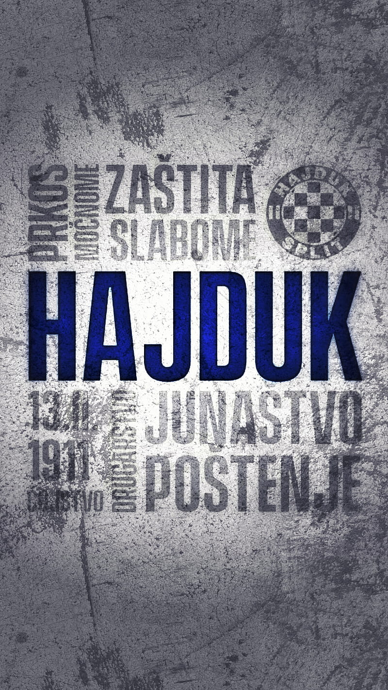 Hajduk Split, torcida, 1950, 1911, love, HD phone wallpaper