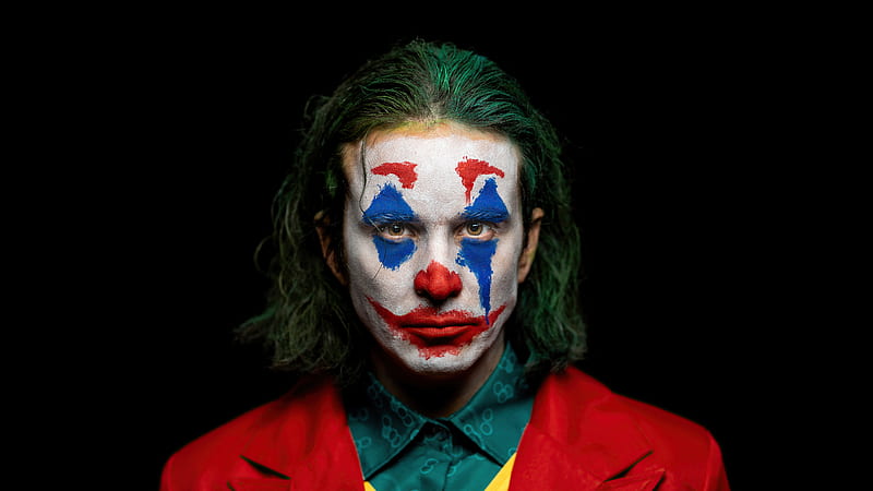 Joker Put On A Happy Face , joker, supervillain, cosplay, behance, HD wallpaper