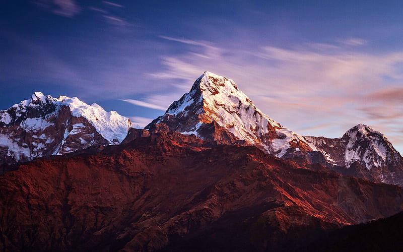 Annapurna Massif Mountains 2020 High Quality, HD wallpaper
