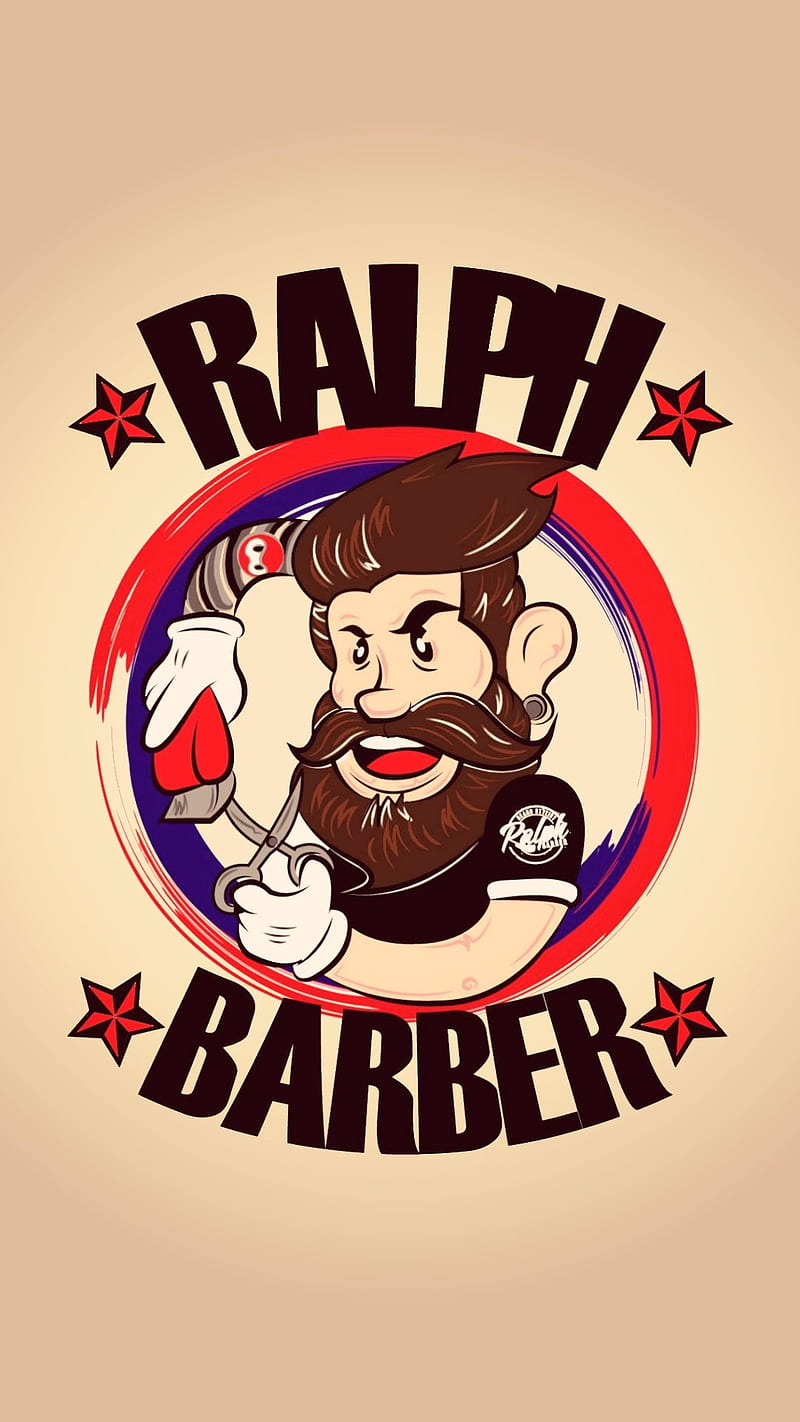 Ralph Barber, beard, black, HD phone wallpaper
