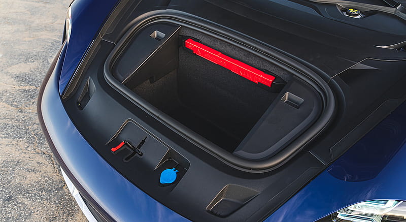 2021 Porsche Taycan Turbo Cross Turismo (Color: Gentian Blue) - Front Storage Compartment , car, HD wallpaper