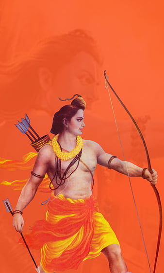 Sri ram, flag, hindu, hindu flag, india, jai, kesari, om, orange, HD phone  wallpaper | Peakpx
