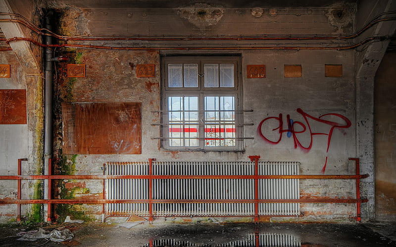 Architecture ruins - Abandoned Hospital - Urban Exploration, HD wallpaper