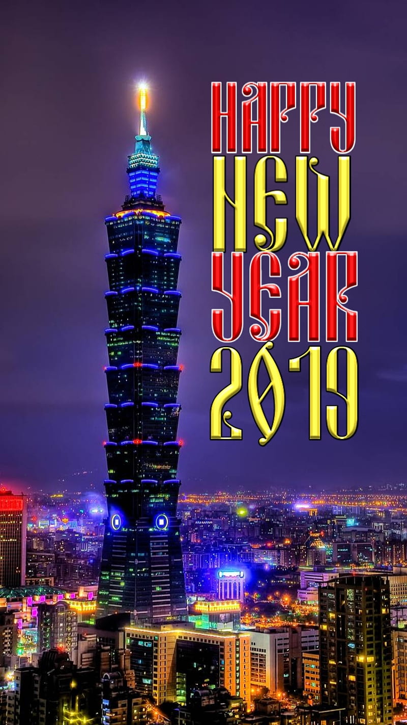 Happy New Year 2019, best, love, poor, saad, HD phone wallpaper