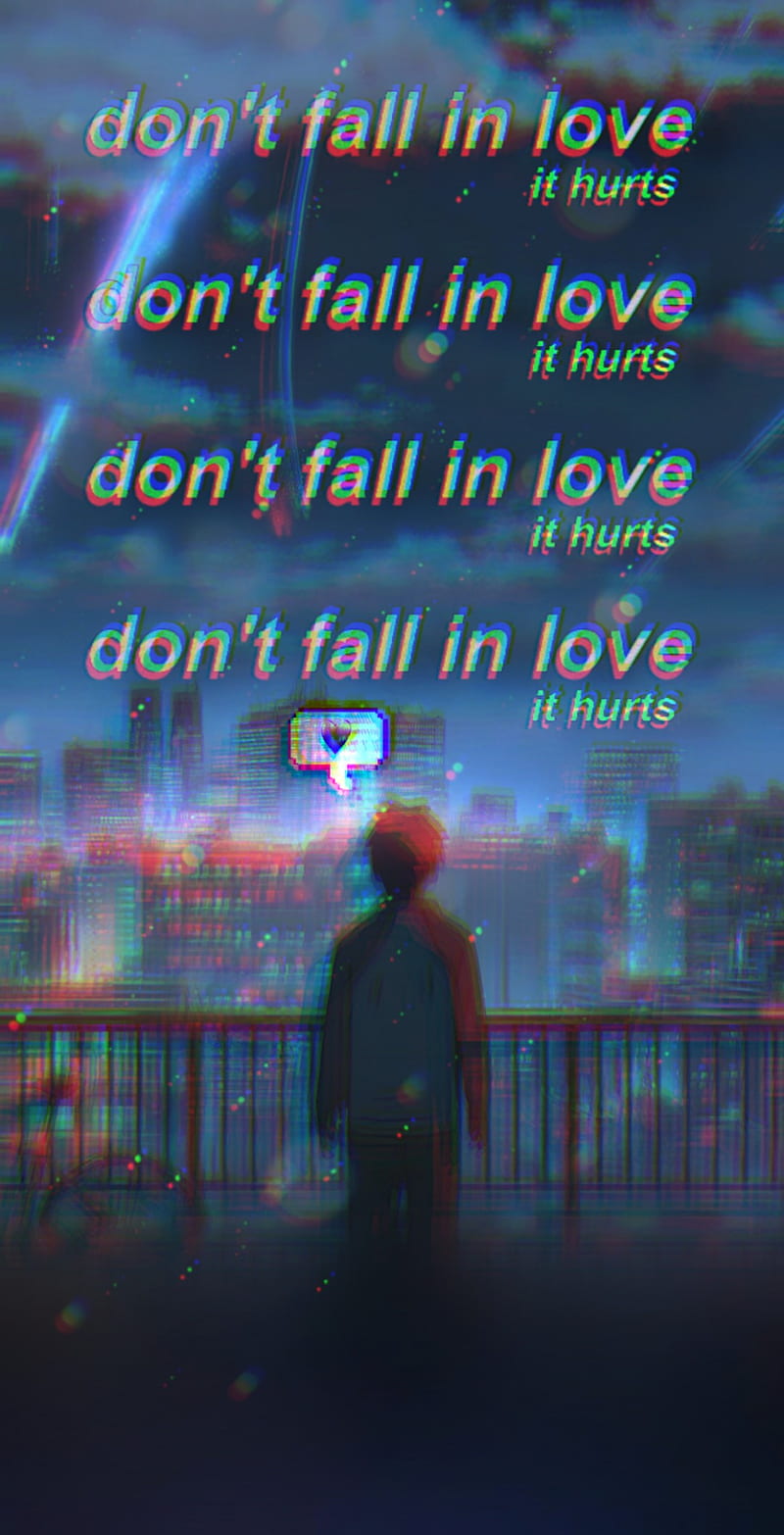 Dont Fall In Luv, all, anime, game, heart, love, relationship, you, HD phone wallpaper