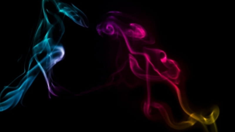 Coloured Smoke, textures, colours, smoke, abstracts, HD wallpaper