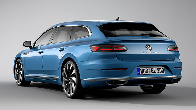Volkswagen, Volkswagen Arteon Shooting Brake, Blue Car, Car, Mid-Size Car, HD wallpaper