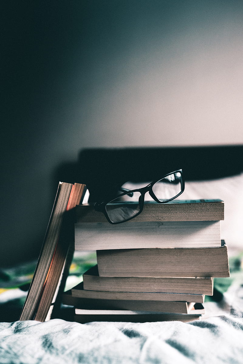 Books, stack, glasses, reading, HD phone wallpaper | Peakpx