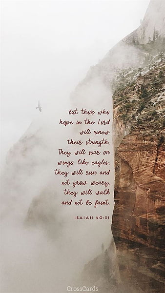 Hope in the Lord, aesthetic christian, christian, cute christian, inspiration, jesus, luvujesus, quotes, waterfalls, os, young christian, HD phone wallpaper
