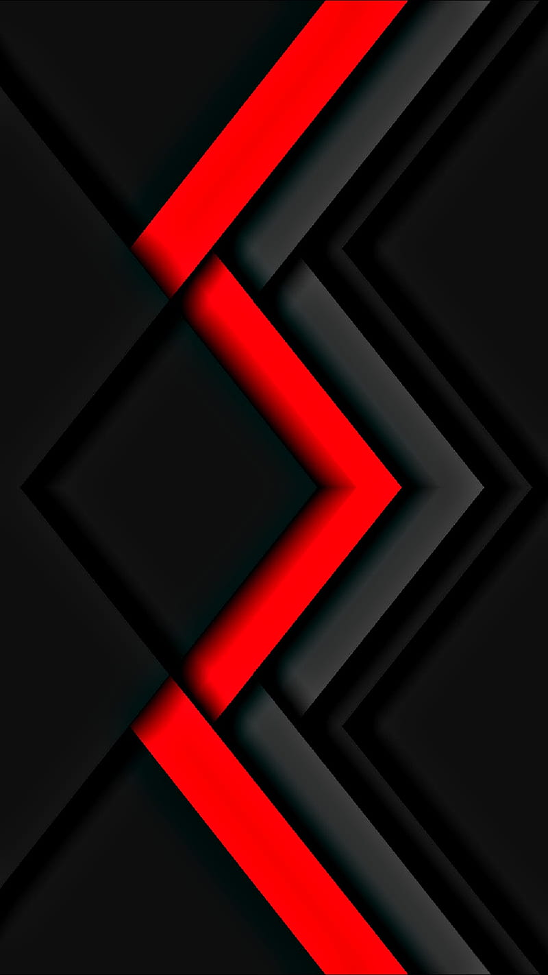 Material design 0201, abstract, amoled, android, black, geometric, lines, modern, neon, orange, HD phone wallpaper