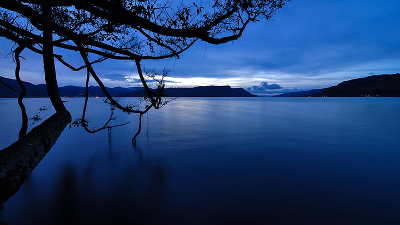Dawn On Lake, lake, nature, beautiful-places, HD wallpaper