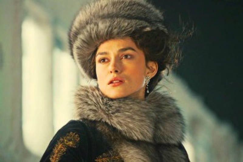 Keira Knightley as Anna Karenina, movie, anna karenina, actress, keira knightley, beauty, woman, fur, hat, HD wallpaper