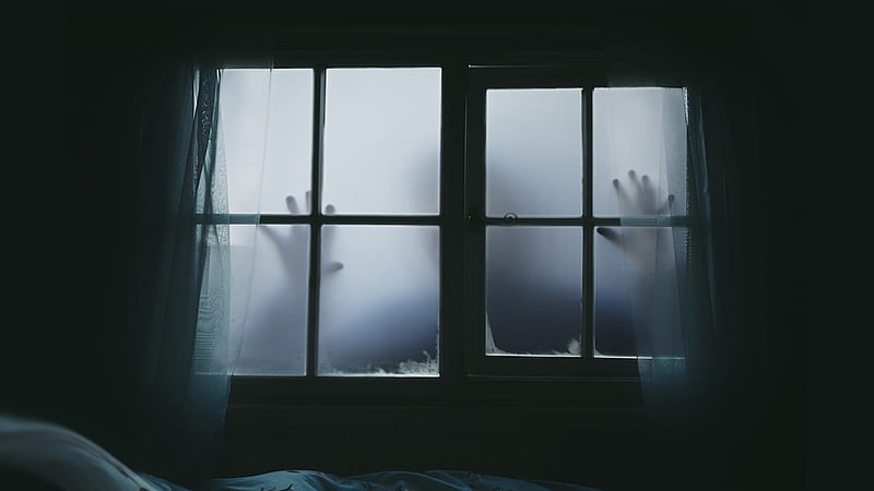 Let Me Out, ghost, gothic, dark, scary, Halloween, scared, Firefox theme, fright, hands, windows, HD wallpaper