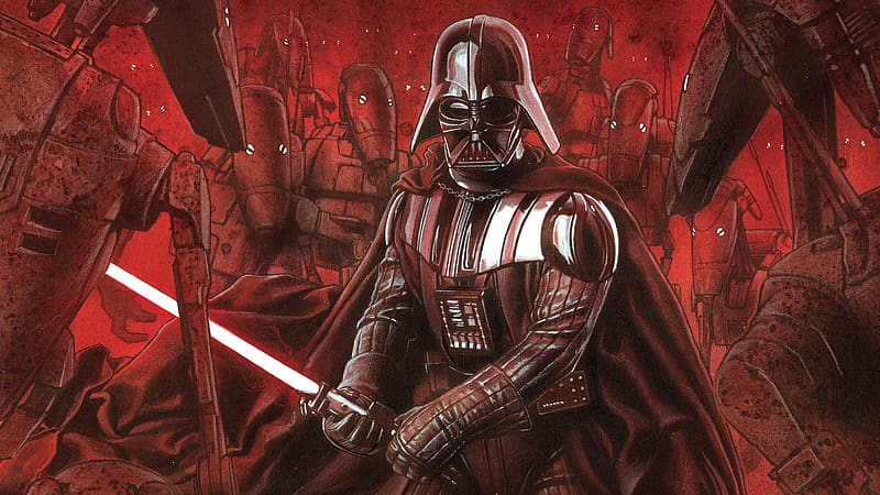 Star Wars, Comics, Darth Vader, Battle Droid (Star Wars), HD wallpaper