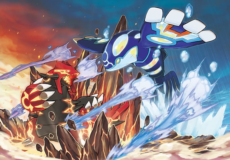 Pokémon, Video Game, Groudon (Pokémon), Kyogre (Pokémon), Pokémon: Omega Ruby And Alpha Sapphire, HD wallpaper