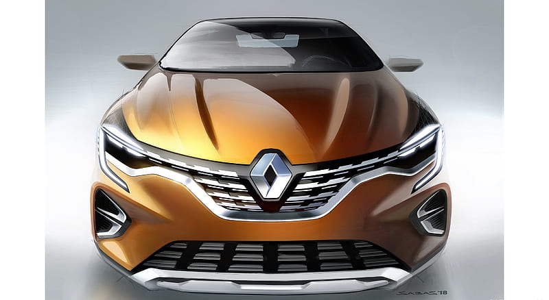 2020 Renault Captur - Design Sketch , car, HD wallpaper
