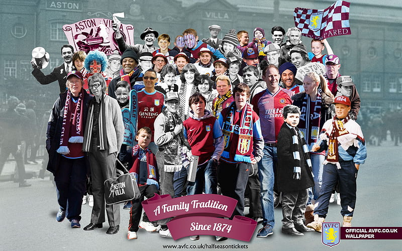 Fantastic montage-Aston Villa football club, HD wallpaper