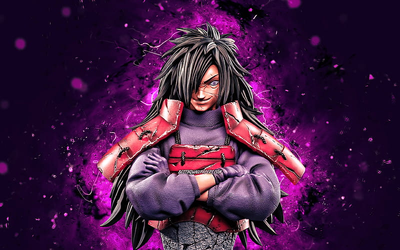 Madara Uchiha violet neon lights, Naruto characters, protagonist, Naruto,  manga, HD wallpaper | Peakpx