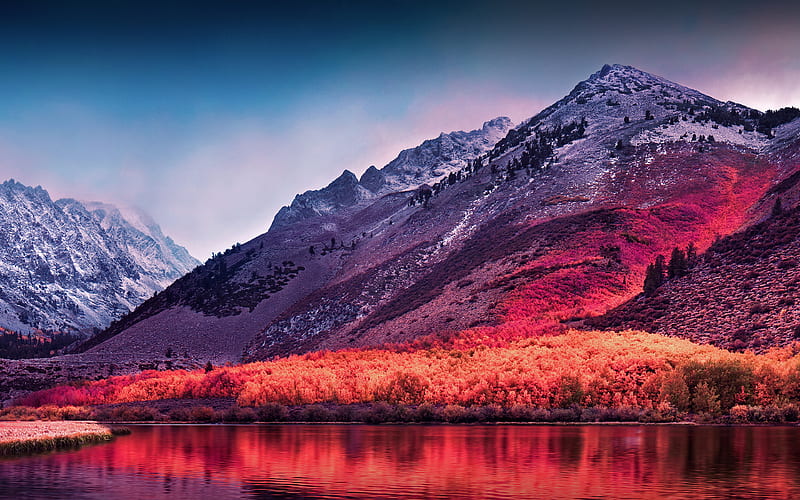 Sierra Nevada mountains, autumn, USA, America, HD wallpaper