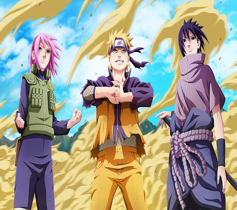 Naruto and friends, loco1, loco2, HD wallpaper