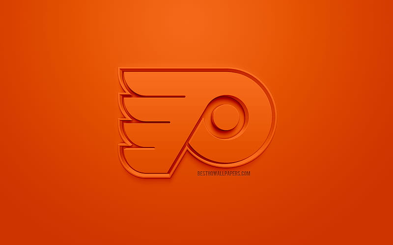 Philadelphia Flyers, emblem, hockey, ice hockey, logo, nhl, HD wallpaper
