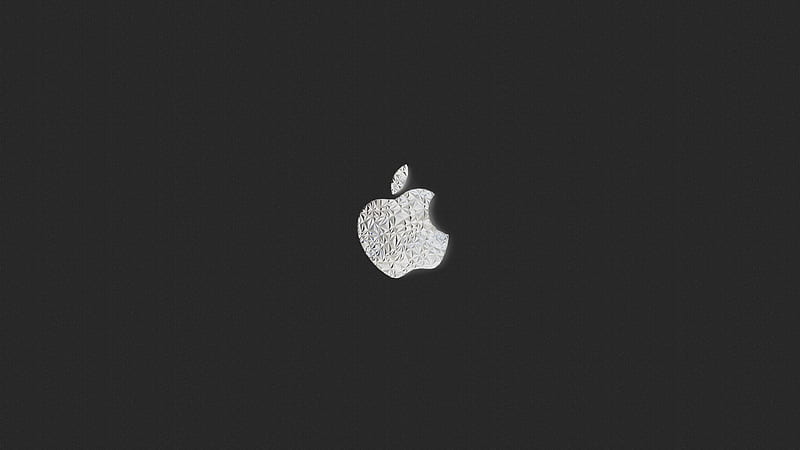 Apple Logo Bw, apple, computer, logo, abstract, artist, artwork, digital-art, HD wallpaper