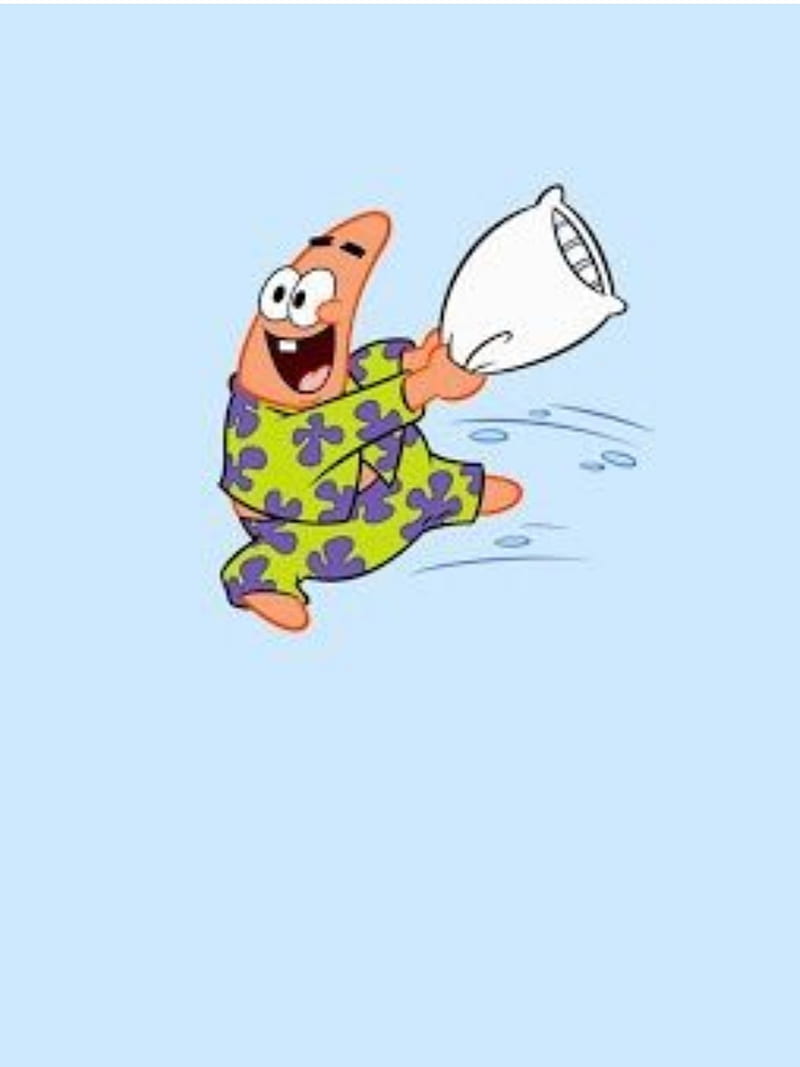 Patrick pillow, blue, spongebob, HD phone wallpaper | Peakpx