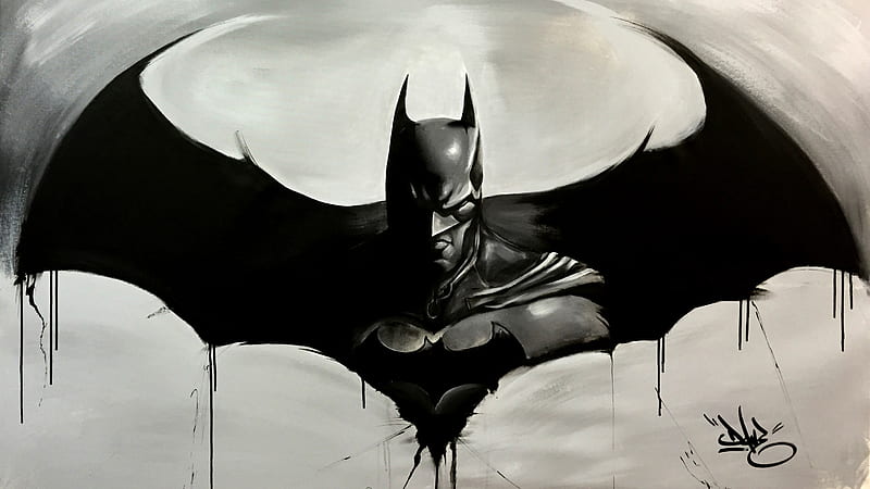 Batman Logo Sketch Art, batman, superheroes, artwork, digital-art, behance, HD wallpaper