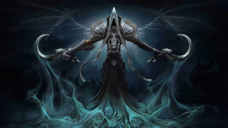 Reaper of Souls, souls, reaper, diablo, dark, art, HD wallpaper