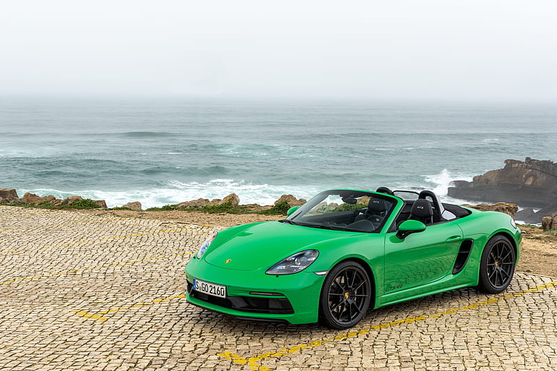 Porsche, Porsche 718 Boxster GTS, Car, Green Car, Porsche 718, Sport Car, Vehicle, HD wallpaper