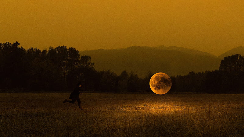 Catching The Moon , moon, graphy, HD wallpaper