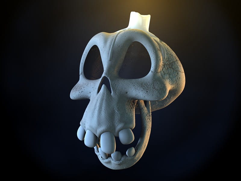 Goofy Skull, candle, skull, goofy, silly, HD wallpaper