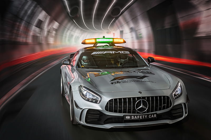2018 Mercedes AMG GT R F1 Safety Car, mercedes-amg-gtr, mercedes, carros, 2018-cars, HD wallpaper