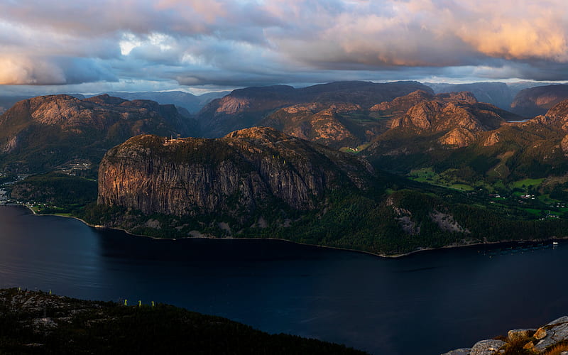Rogaland mountains, fjords, Norway, beautiful nature, Europe, HD wallpaper