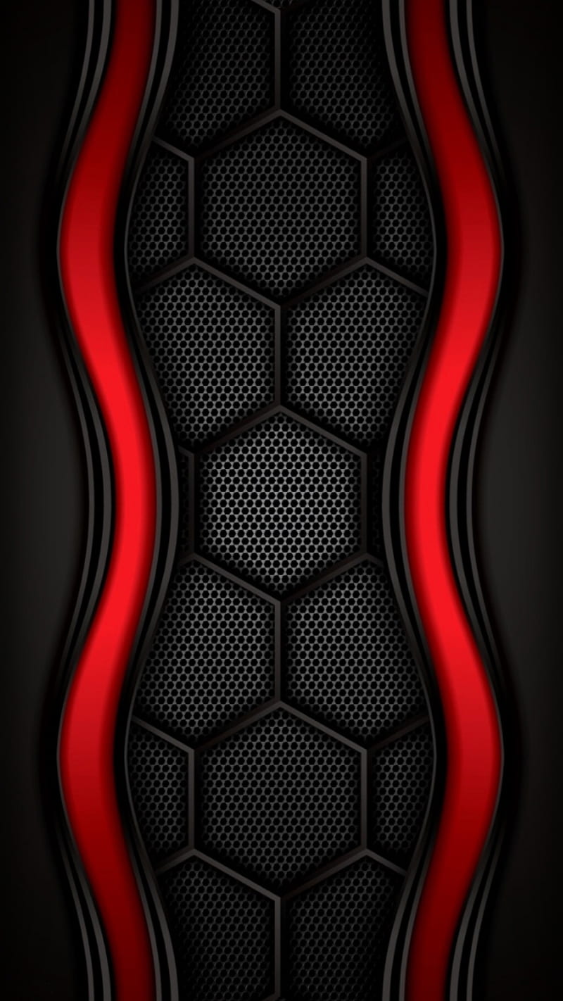 BLACK UNIQUE, red edge, new, cool, HD phone wallpaper