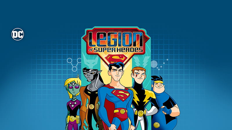 TV Show, Legion Of Super-Heroes, Bouncing Boy, Brainiac 5, Lightning Lad, Superman, Timber Wolf (DC Comics), HD wallpaper