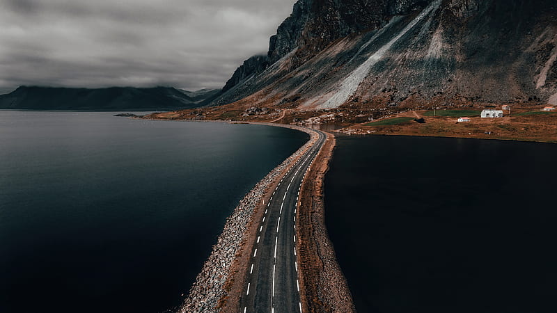 The Atlantic Road Norway , road, norway, aerial, nature, HD wallpaper