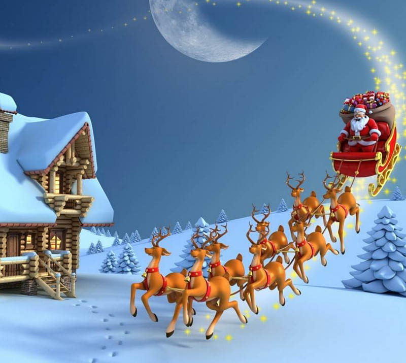 Santa claus, christmas, merry, winter, xmas, HD wallpaper | Peakpx