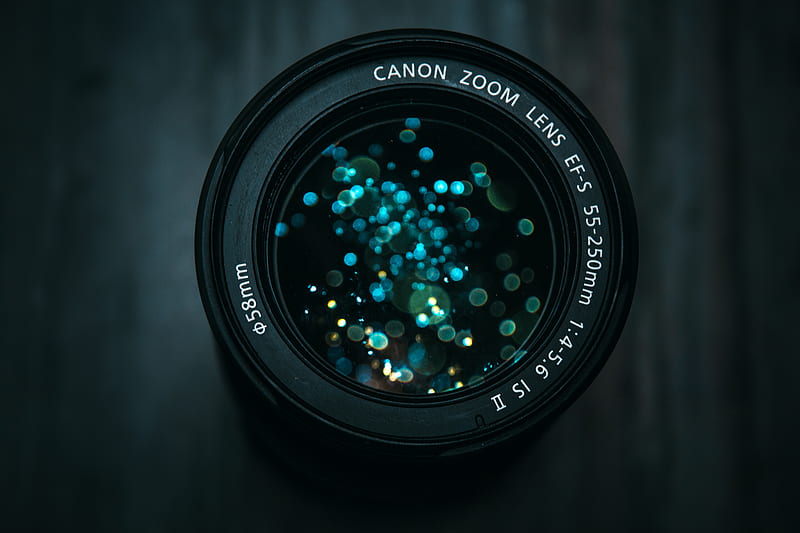 black Canon DSLR camera lens, HD wallpaper