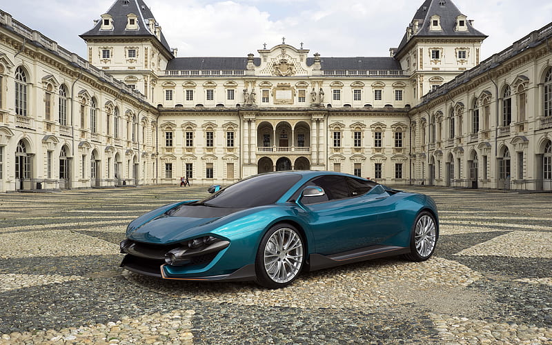 Vehicles, Torino Design ATS Wild Twelve Concept, Blue Car, Car, Sport Car, HD wallpaper