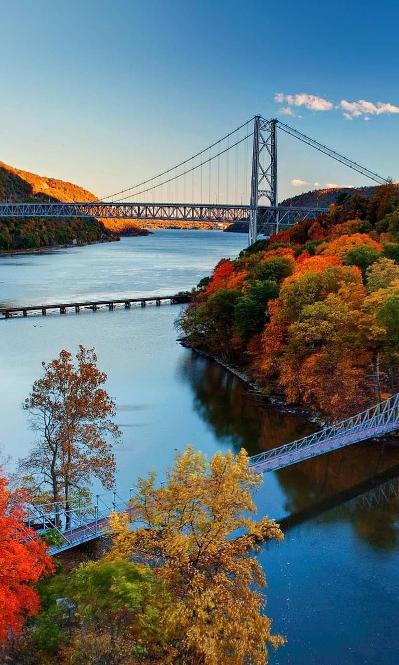 Hudson River NY, autumn, fall, new, york, HD phone wallpaper | Peakpx