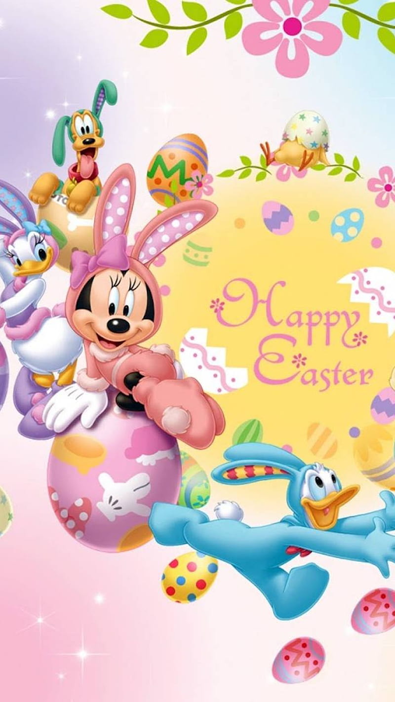 Happy easter, happy, mouse, HD phone wallpaper