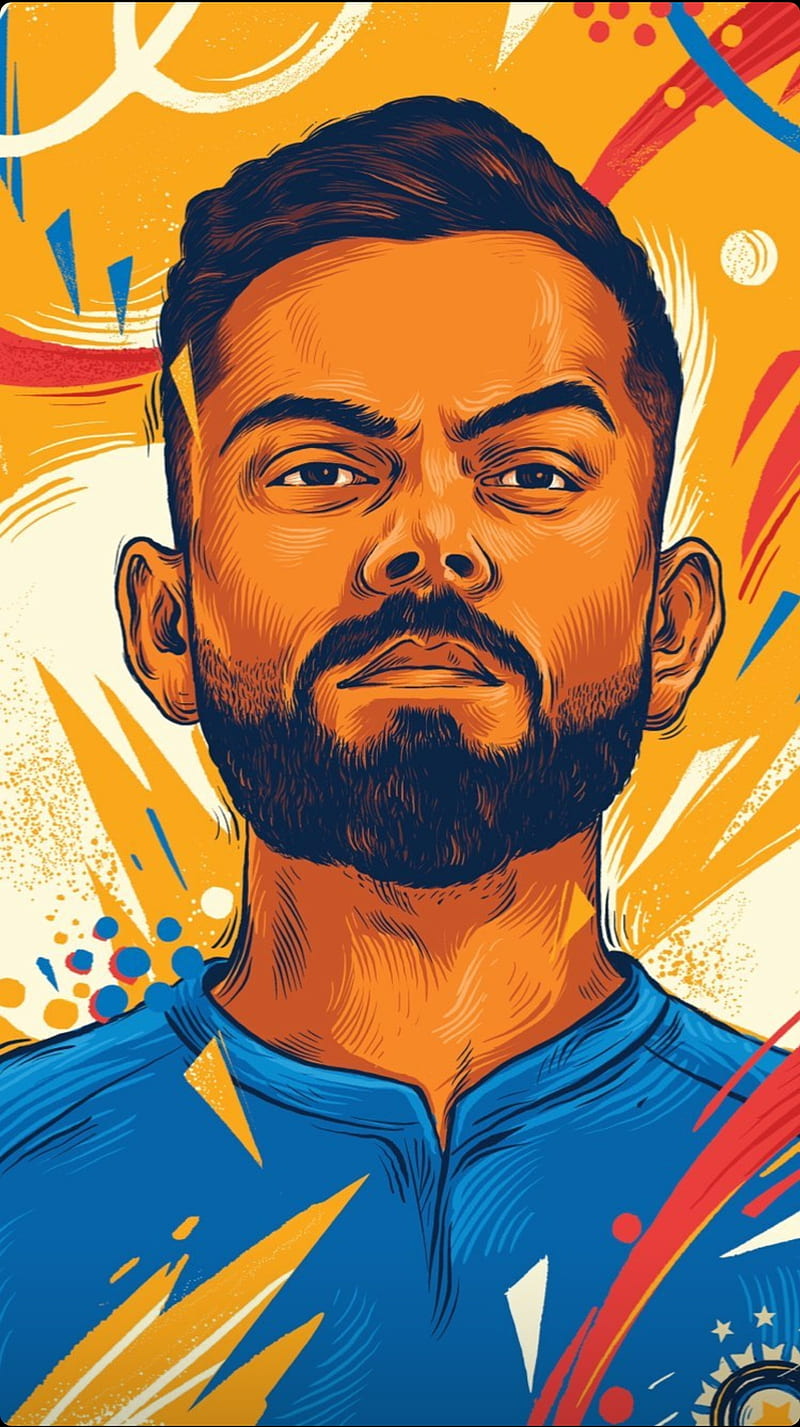 Virat Kohli, captain, cricket, india, king, HD phone wallpaper